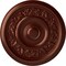 Ekena Millwork Tyrone Ceiling Medallion (Fits Canopies up to 6 3/4"), Hnd-Painted Antique Copper, 16 1/8"OD x 3/4"P CM16TYACS - alternate 1